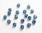 500pcs Authentic Preciosa 3mm (0.12 Inch) Small Faceted Bicone Crystal Loose Beads Montana Blue Compatible with Swarovski 5301/5328 for DIY Jewelry Making Pre-B320